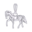 925 Sterling Silver Mens Horse Animal Wildlife Charm Pendant
