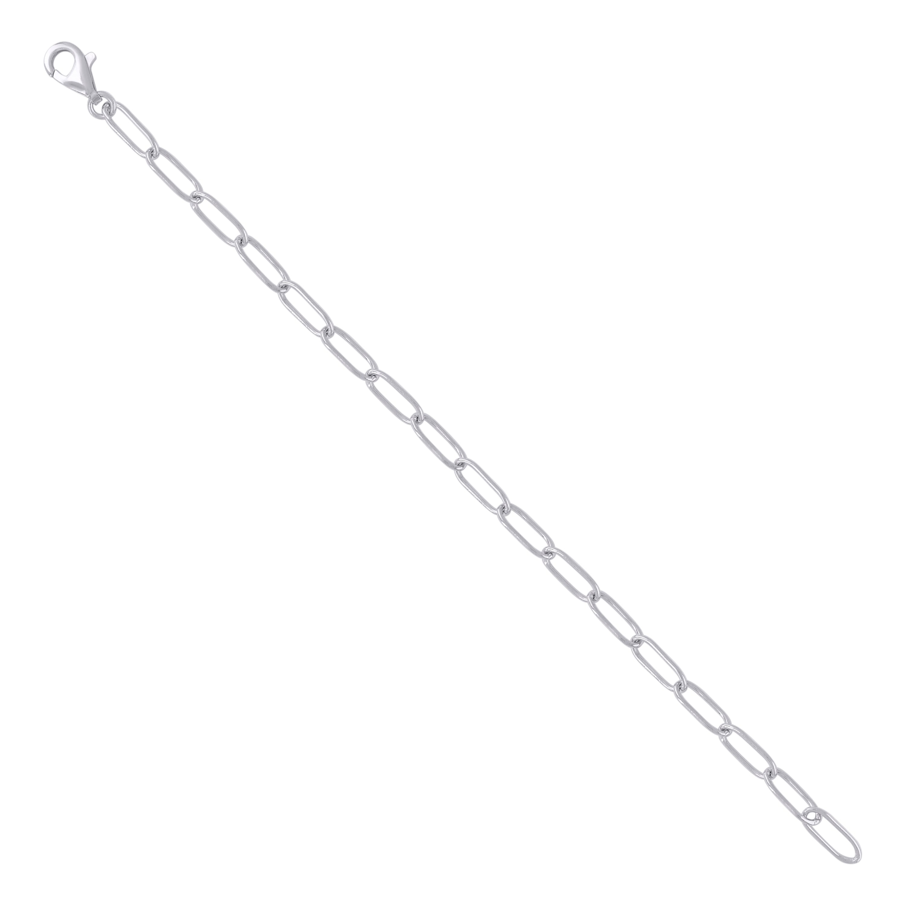 925 Sterling Silver Womens Fashion Link Bracelet
