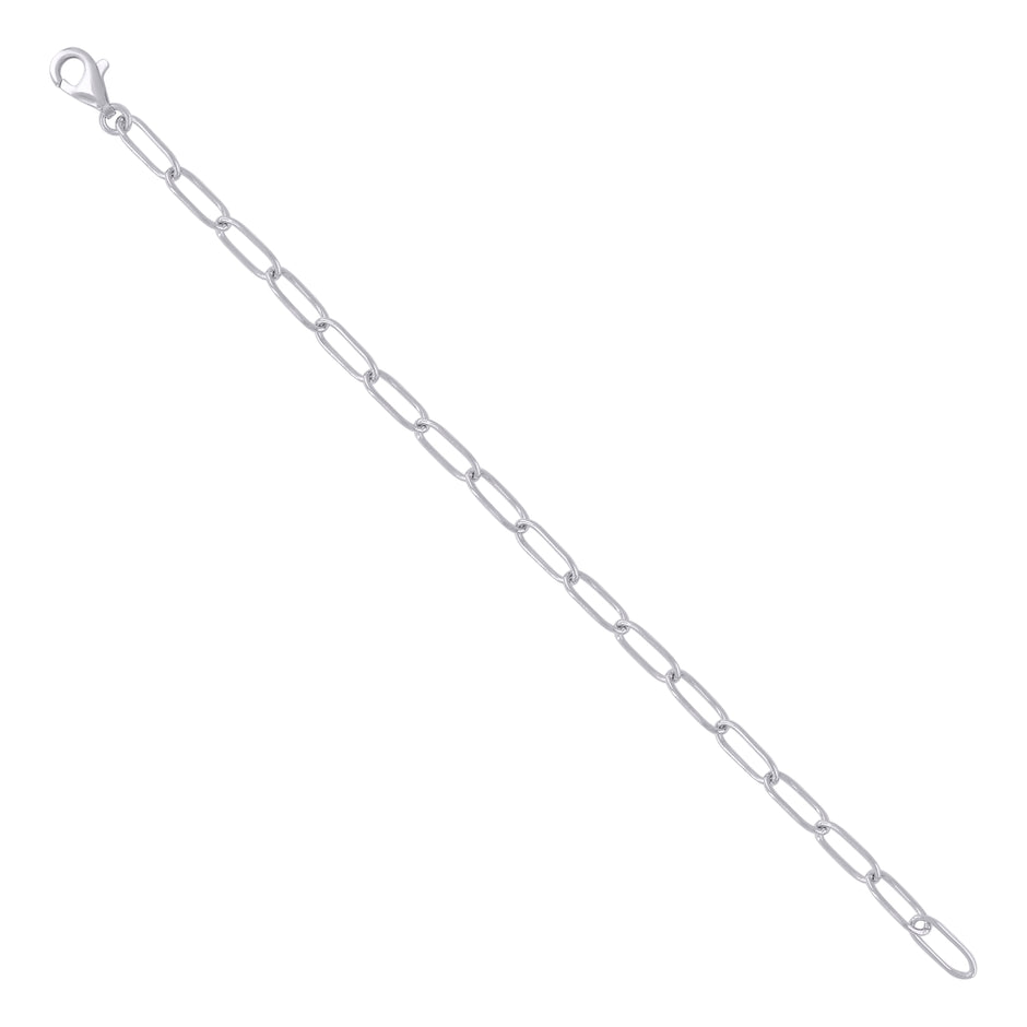 925 Sterling Silver Womens Fashion Link Bracelet