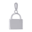 925 Sterling Silver Unisex Lock Charm Pendant