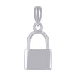 925 Sterling Silver Unisex Lock Charm Pendant