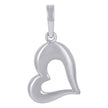 925 Sterling Silver Womens Heart Charm Pendant