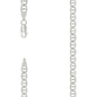 925 Sterling Silver Solid Pave Classic Mariner Silver Chain 120 5mm-18 - SLV-27253