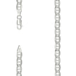 925 Sterling Silver Solid Pave Classic Mariner Silver Chain 150 6mm-9 - SLV-27266