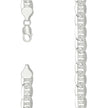 925 Sterling Silver Solid Pave Classic Mariner Silver Chain 250 9.5mm-18 - SLV-27657