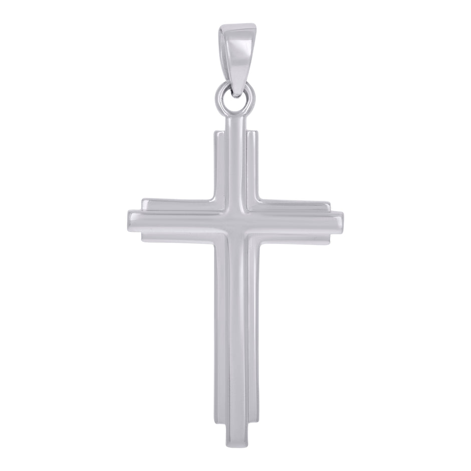 925 Sterling Silver Unisex Cross Religious Charm Pendant
