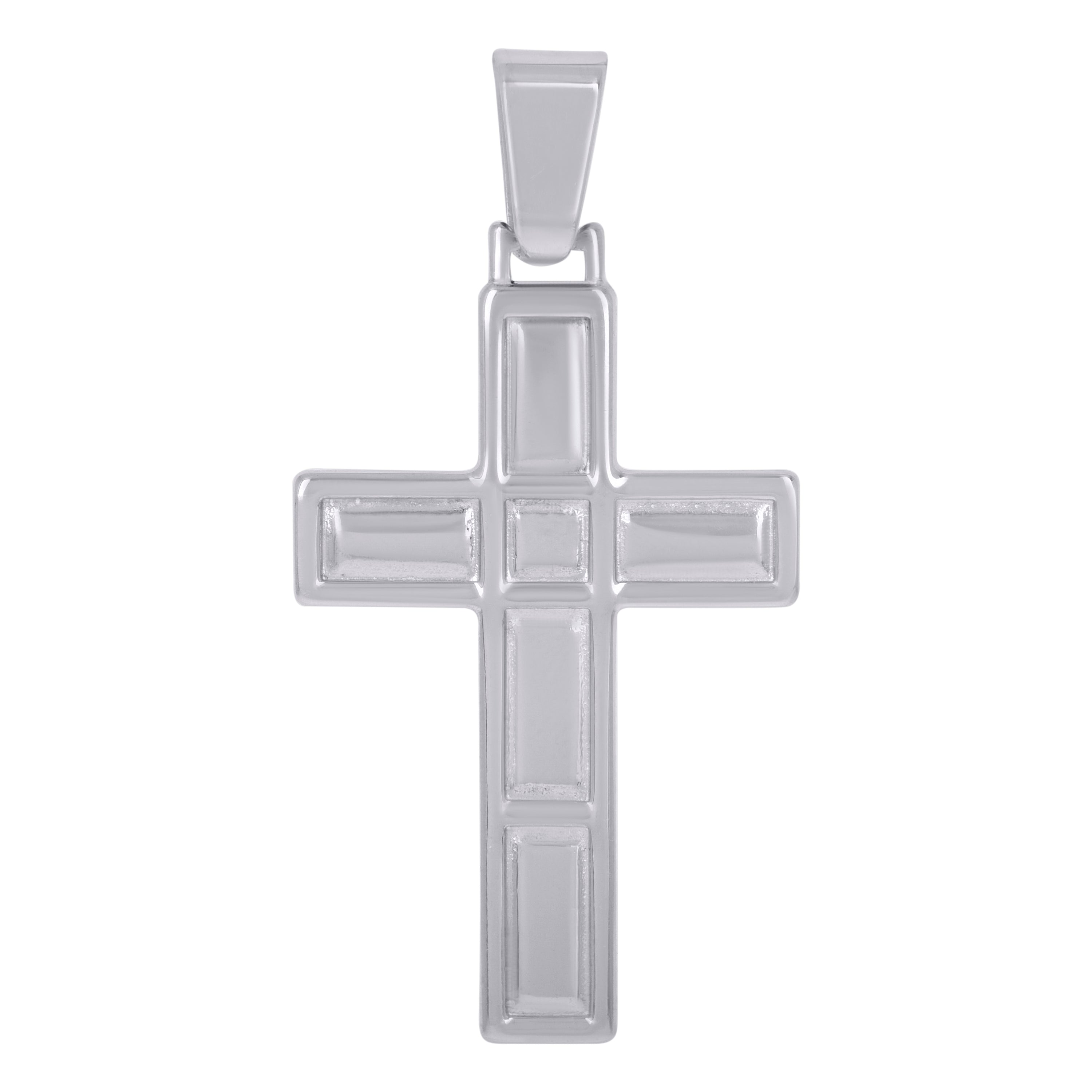 925 Sterling Silver Unisex Cross Religious Charm Pendant
