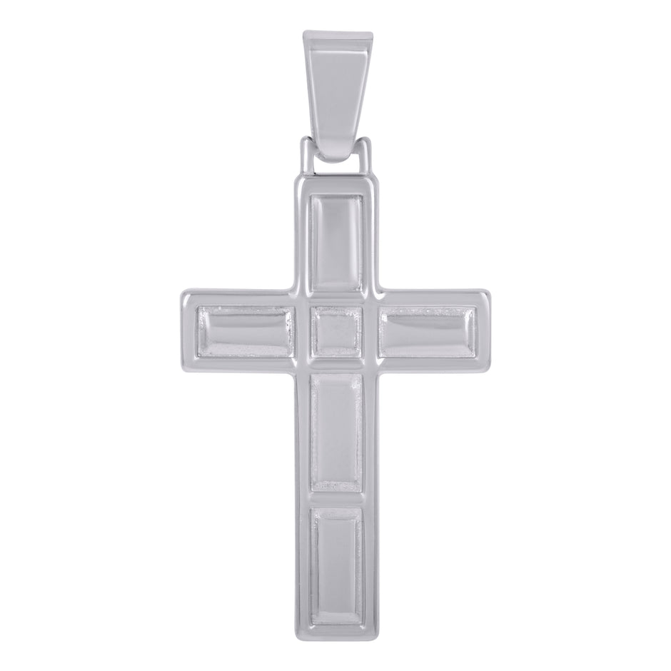 925 Sterling Silver Unisex Cross Religious Charm Pendant