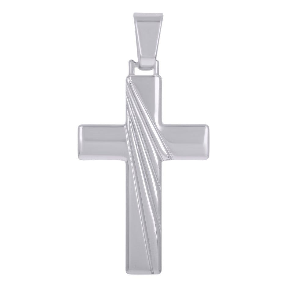 925 Sterling Silver Unisex Cross Religious Charm Pendant
