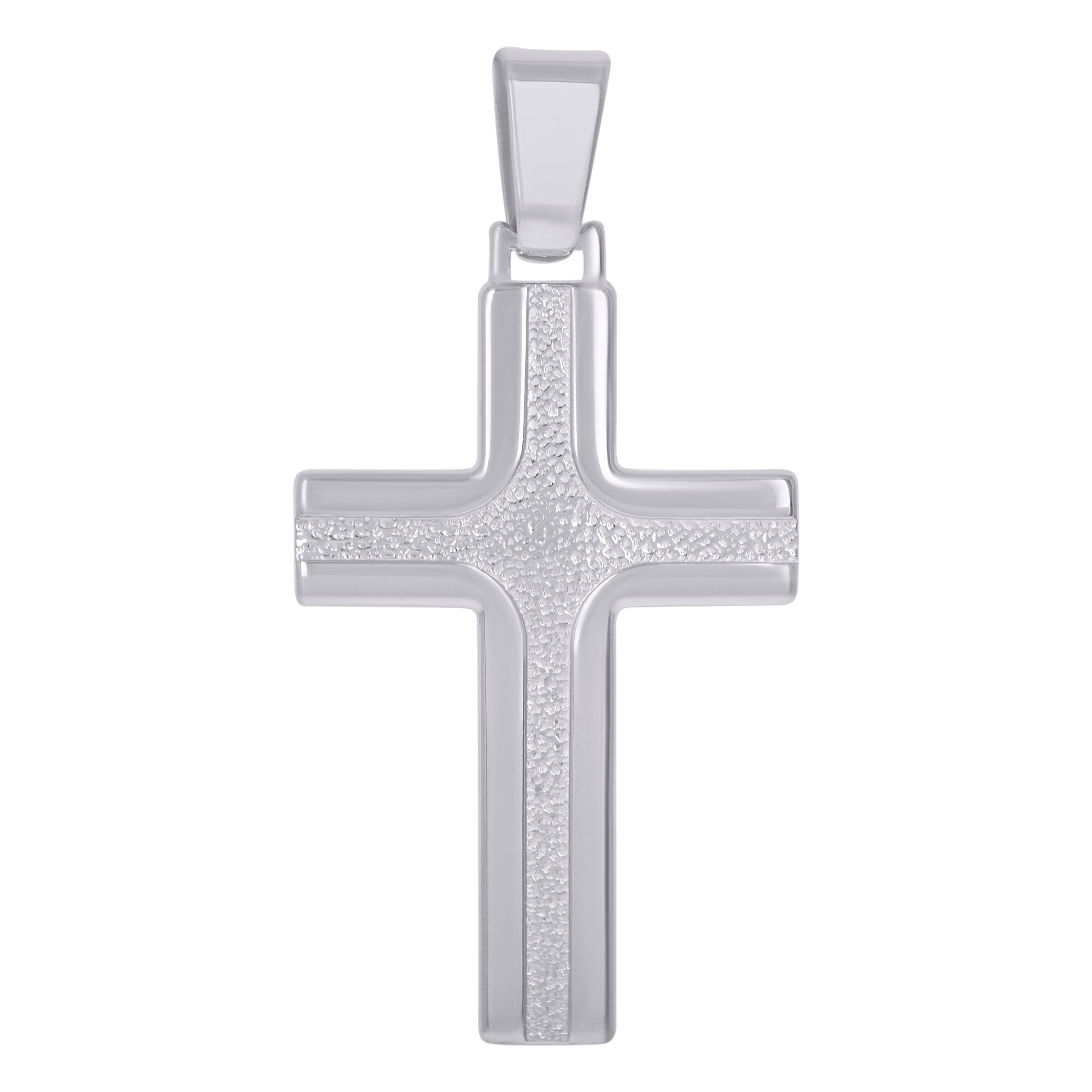 925 Sterling Silver Unisex Cross Religious Charm Pendant