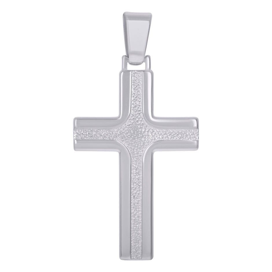 925 Sterling Silver Unisex Cross Religious Charm Pendant