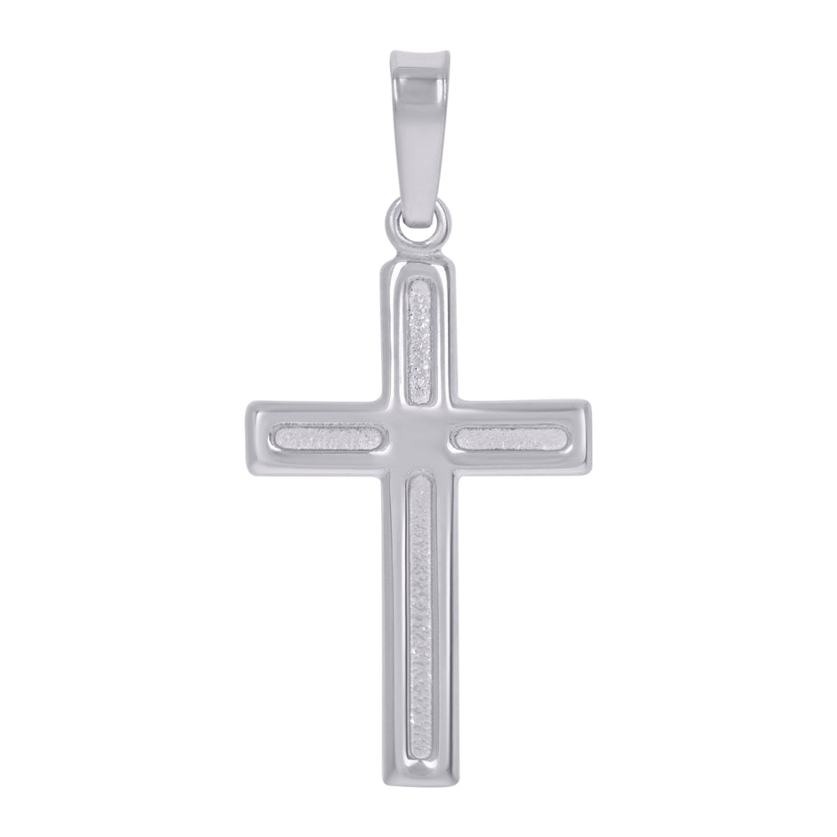 925 Sterling Silver Unisex Cross Religious Charm Pendant