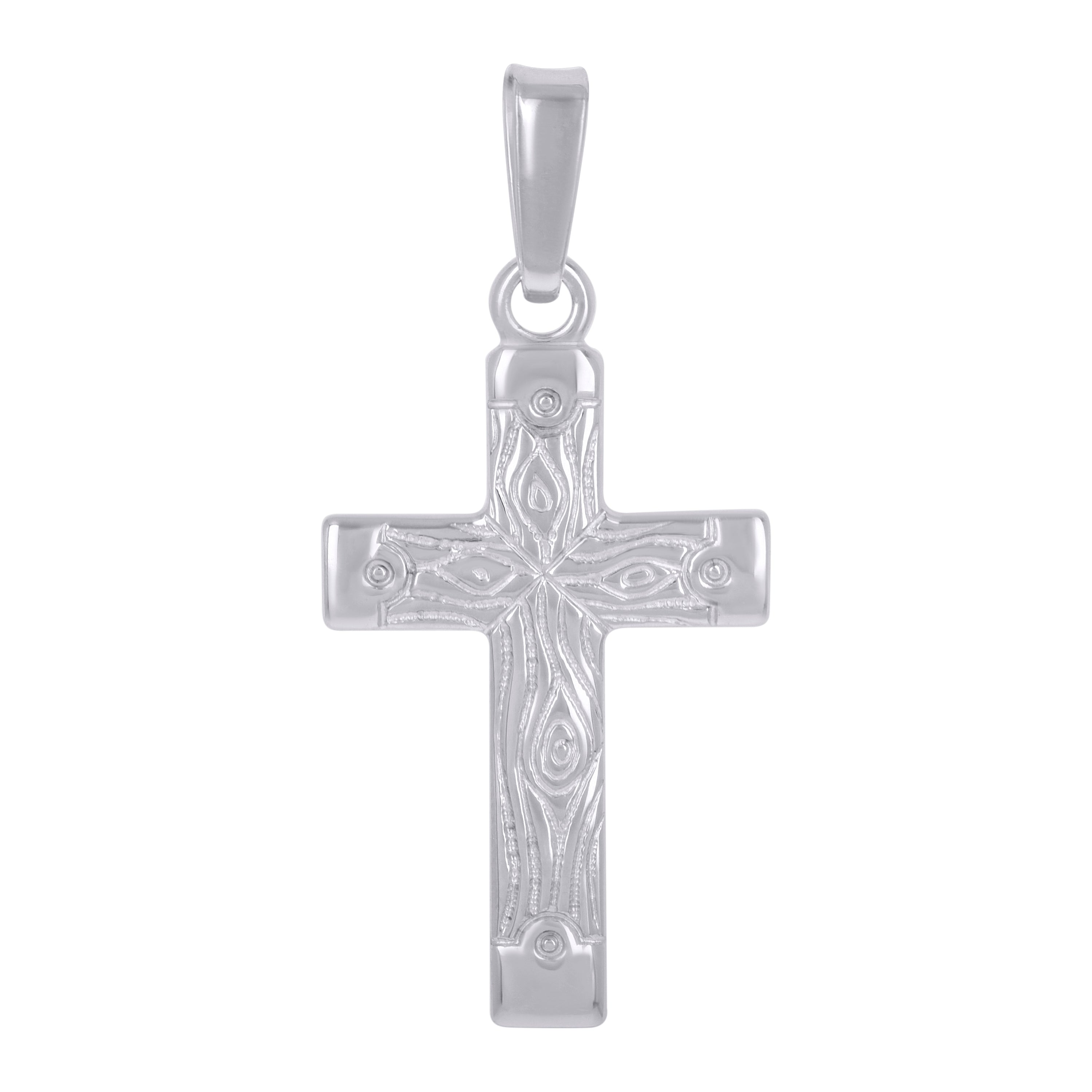 925 Sterling Silver Unisex Cross Religious Charm Pendant