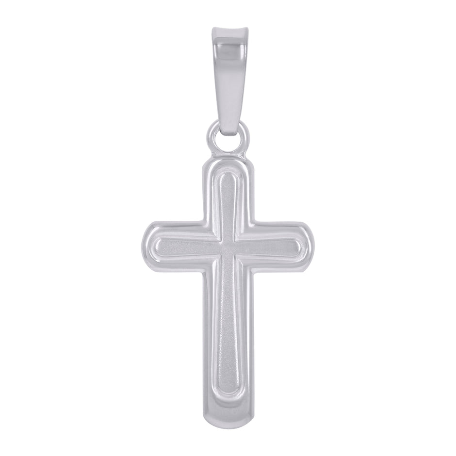 925 Sterling Silver Unisex Cross Religious Charm Pendant