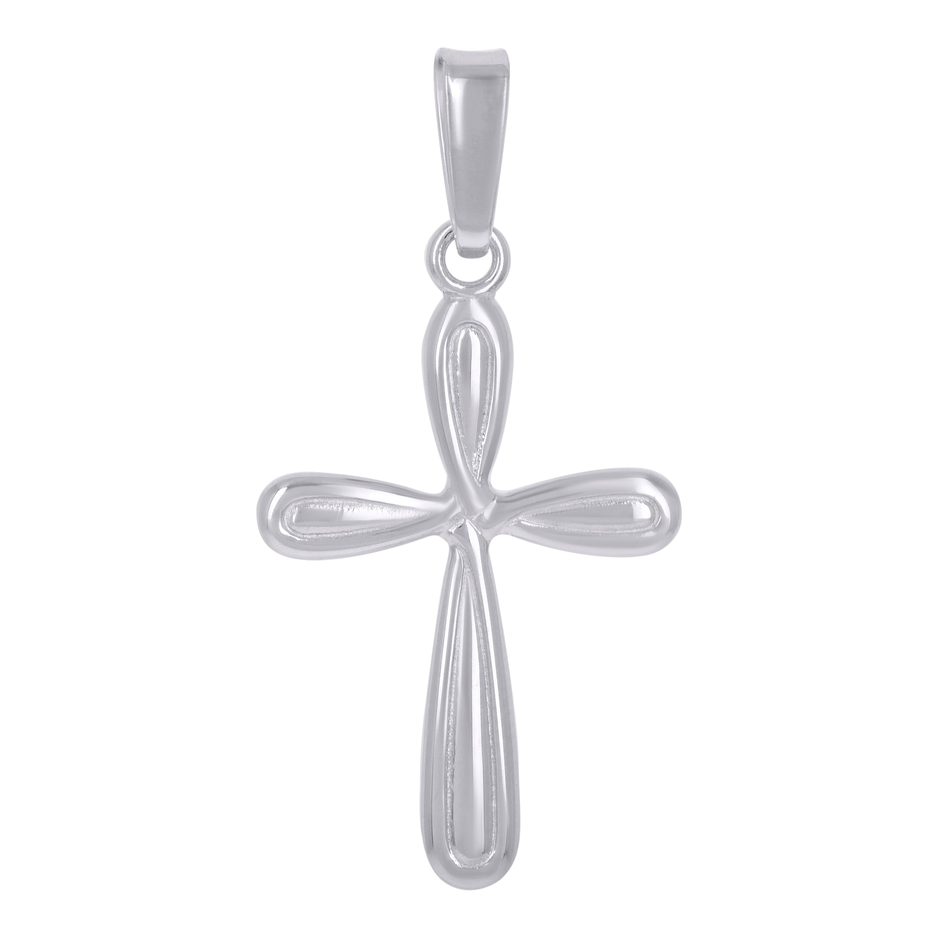 925 Sterling Silver Unisex Cross Religious Charm Pendant