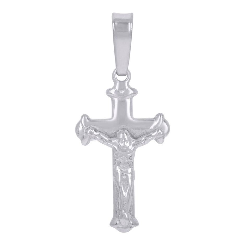 925 Sterling Silver Unisex Crucifix Cross Religious Charm Pendant