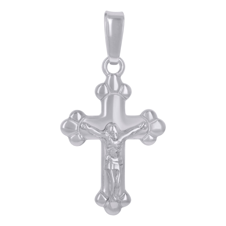925 Sterling Silver Unisex Crucifix Cross Religious Charm Pendant