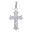 925 Sterling Silver Unisex Crucifix Cross Religious Charm Pendant