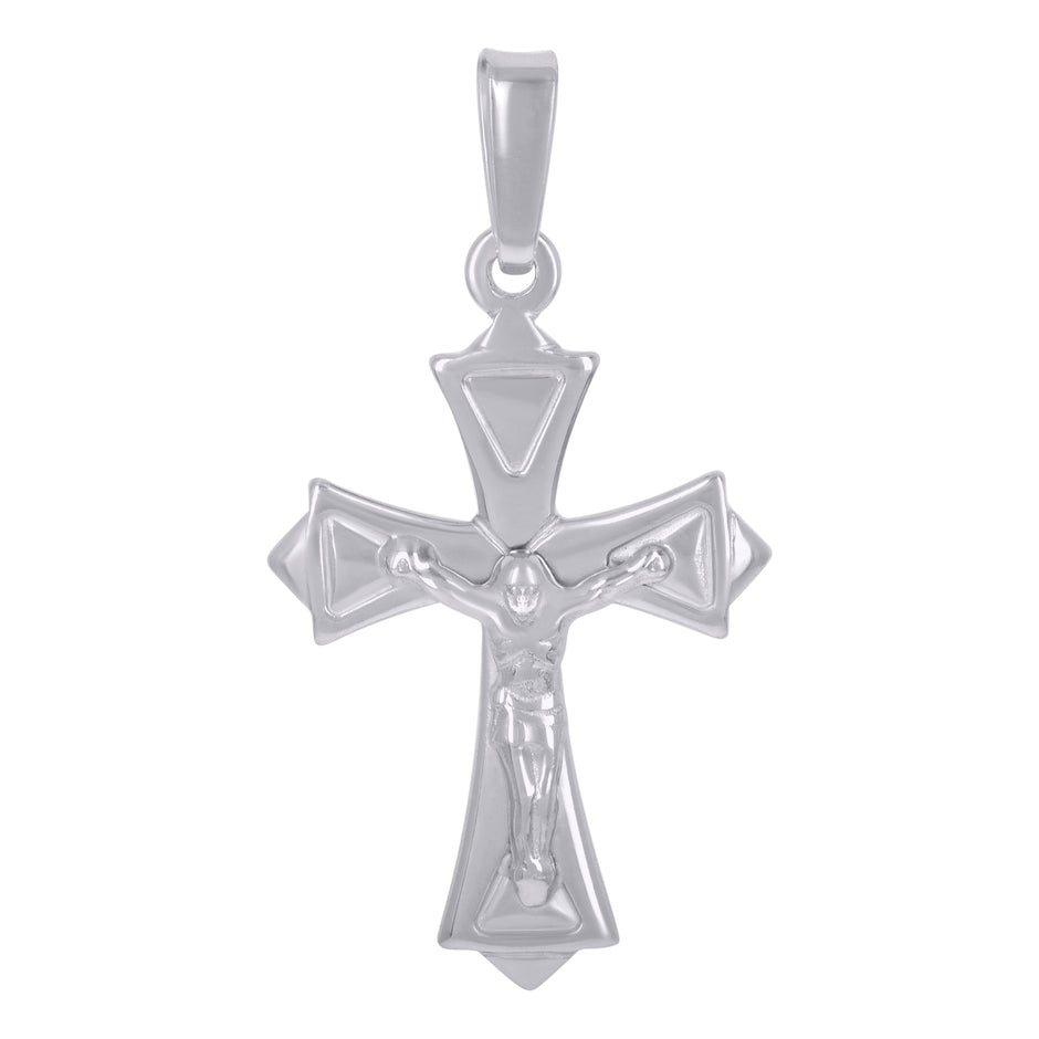 925 Sterling Silver Unisex Crucifix Cross Religious Charm Pendant