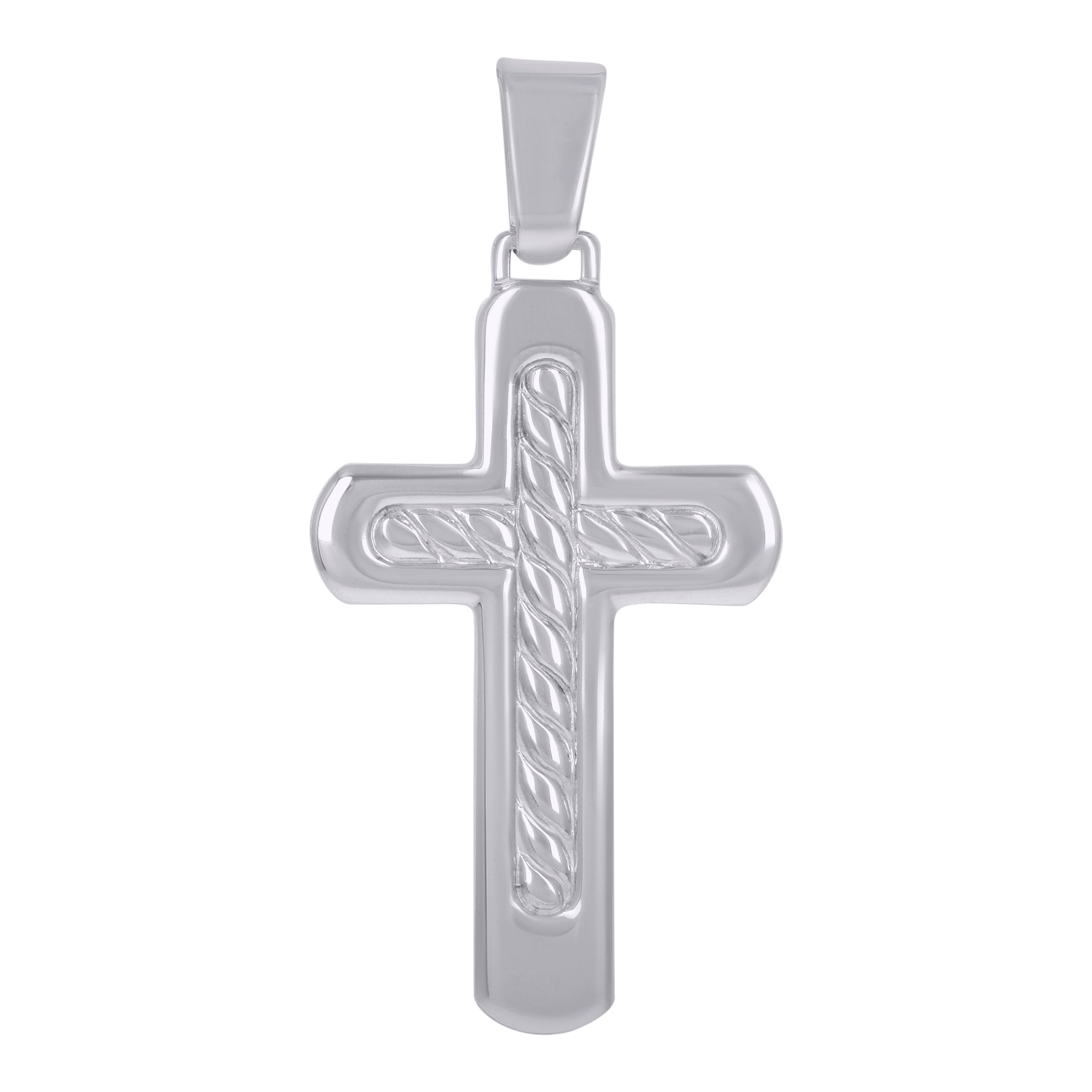 925 Sterling Silver Unisex Cross Religious Charm Pendant