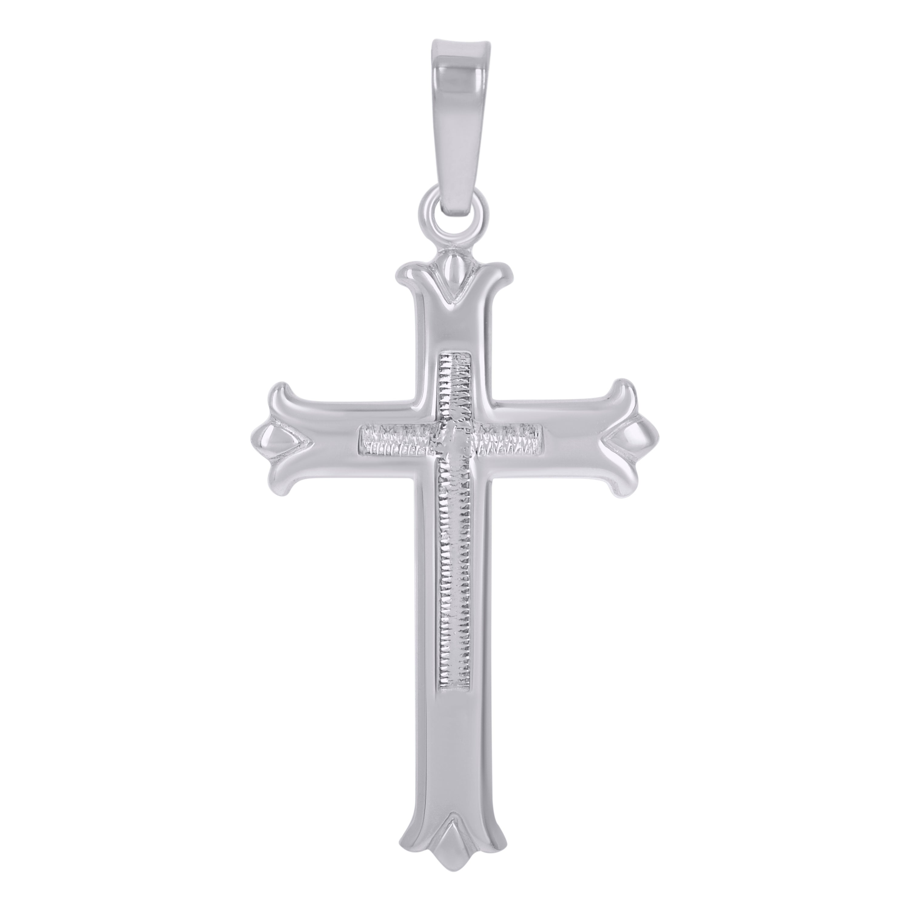 925 Sterling Silver Unisex Cross Religious Charm Pendant