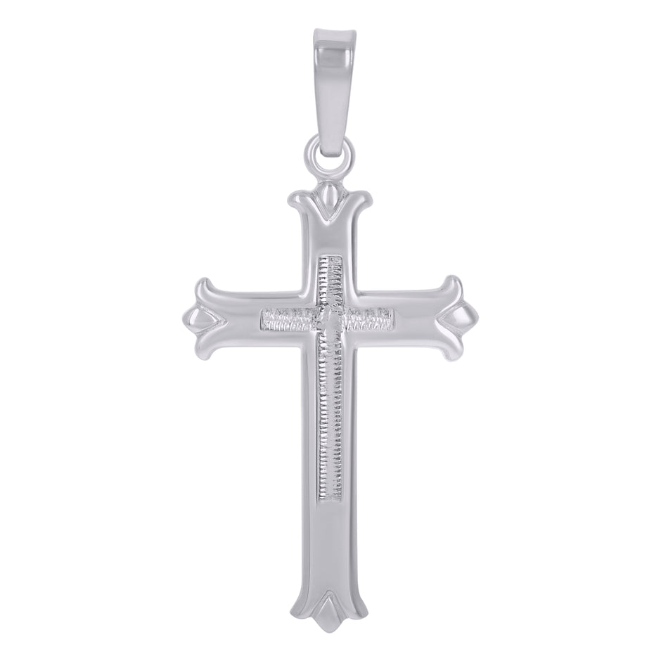 925 Sterling Silver Unisex Cross Religious Charm Pendant