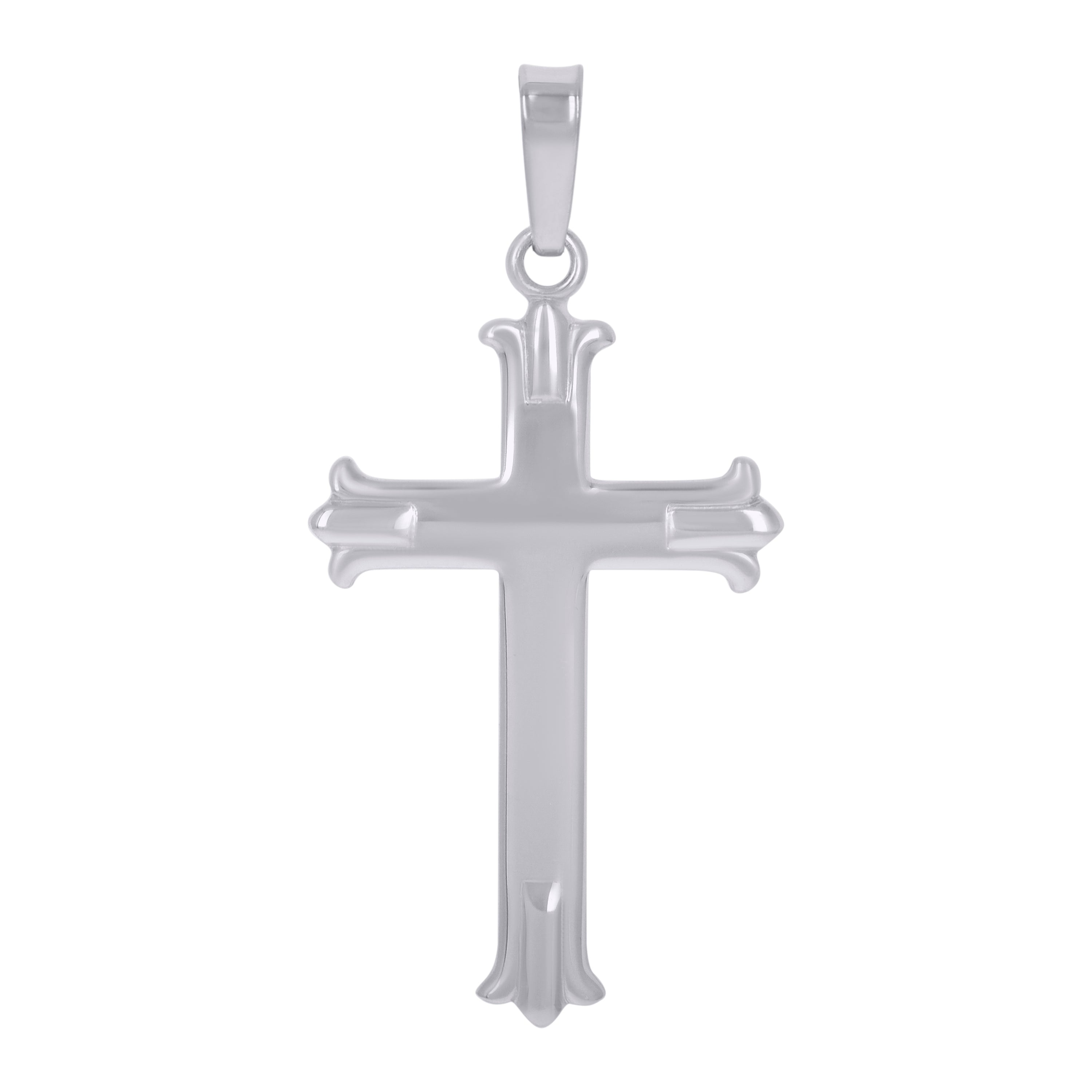 925 Sterling Silver Unisex Cross Religious Charm Pendant