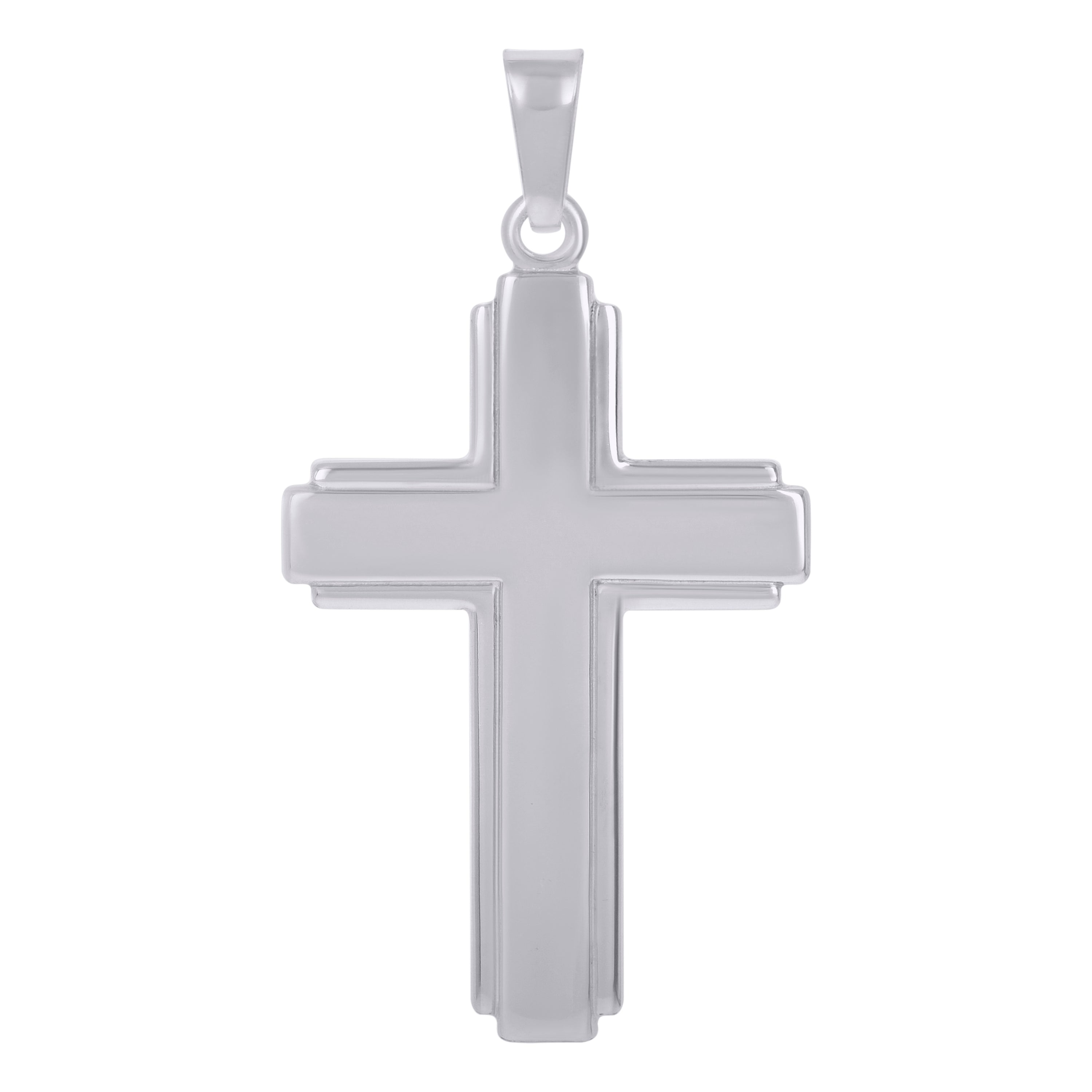 925 Sterling Silver Unisex Cross Religious Charm Pendant