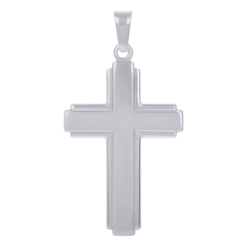 925 Sterling Silver Unisex Cross Religious Charm Pendant