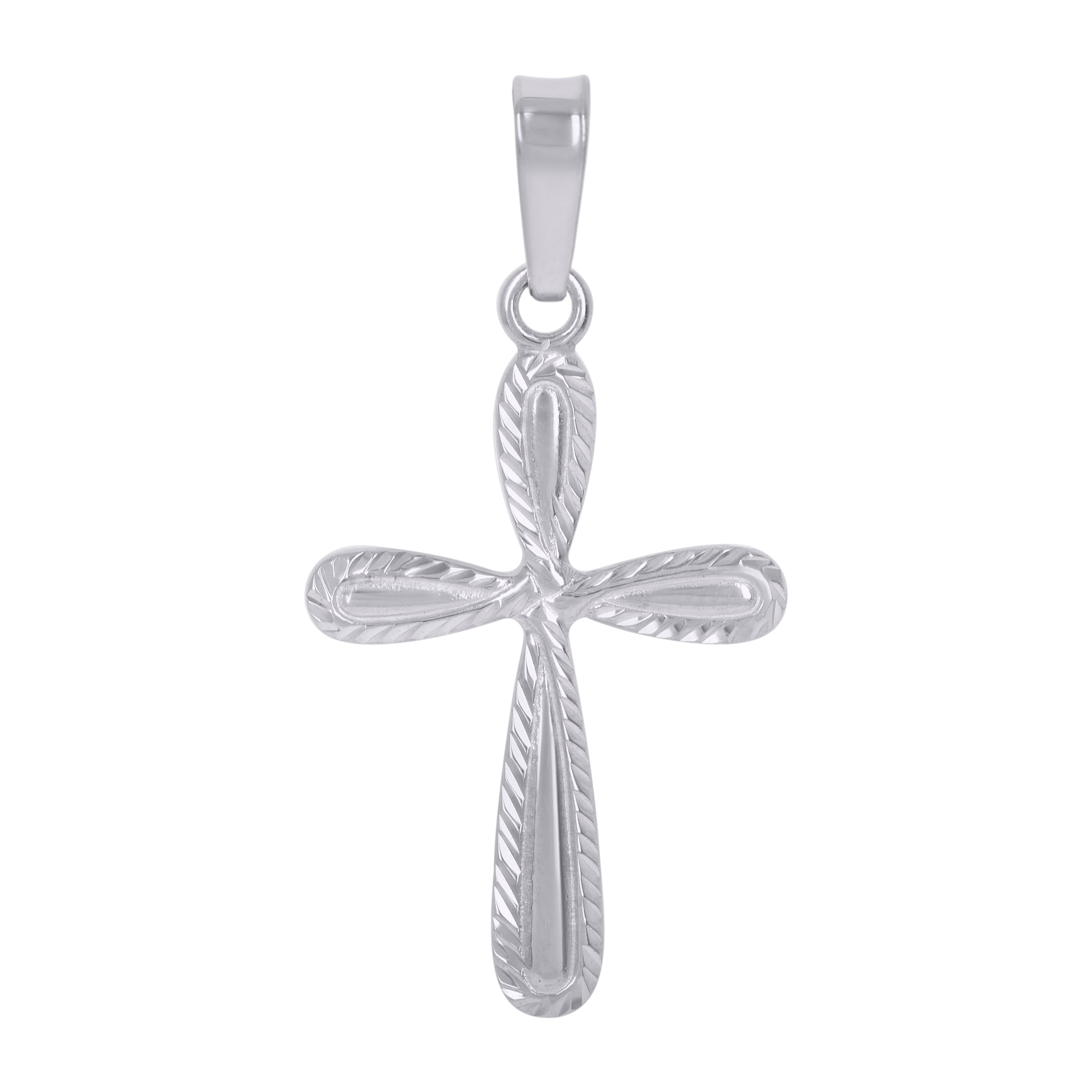 925 Sterling Silver Unisex Cross Religious Charm Pendant