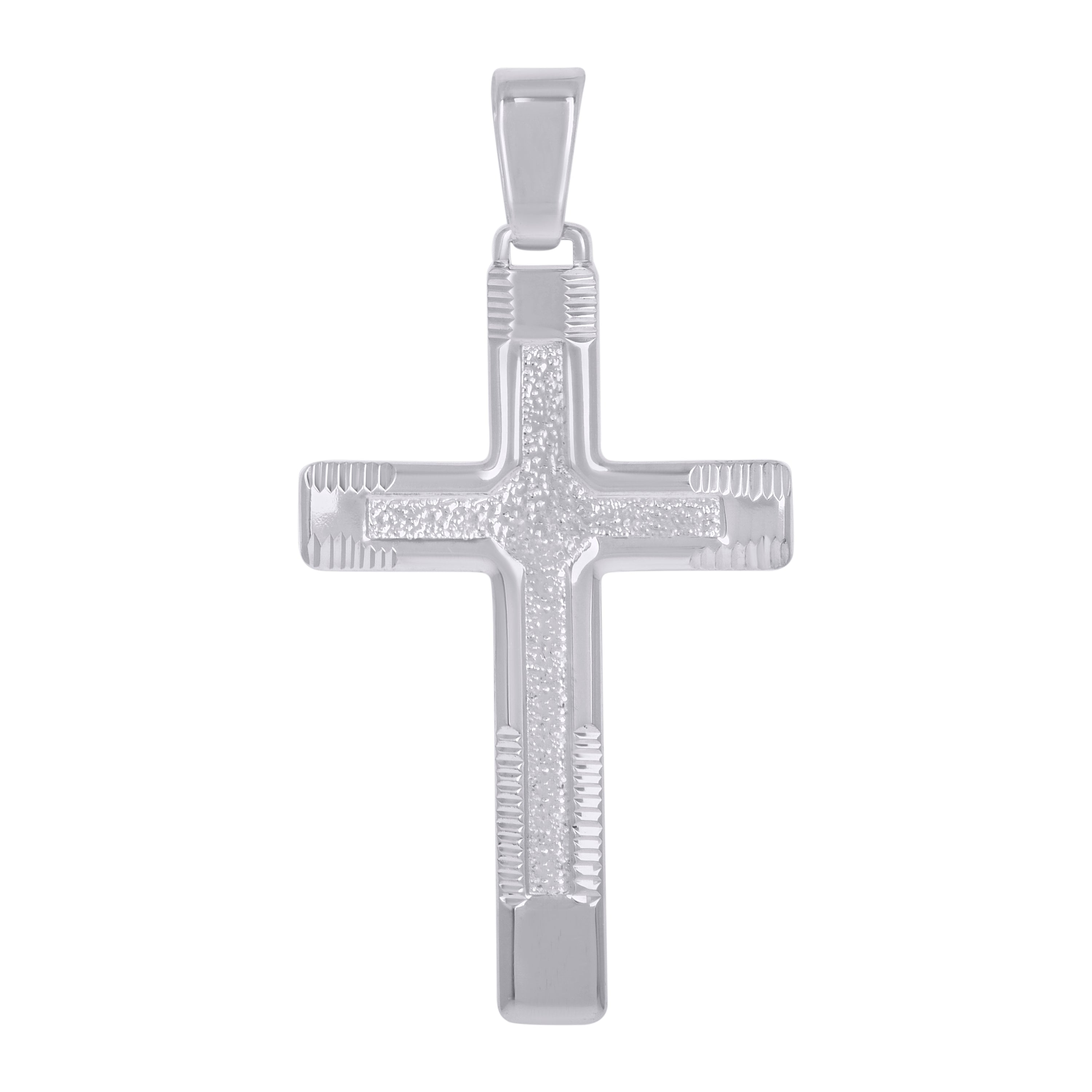 925 Sterling Silver Unisex Cross Religious Charm Pendant