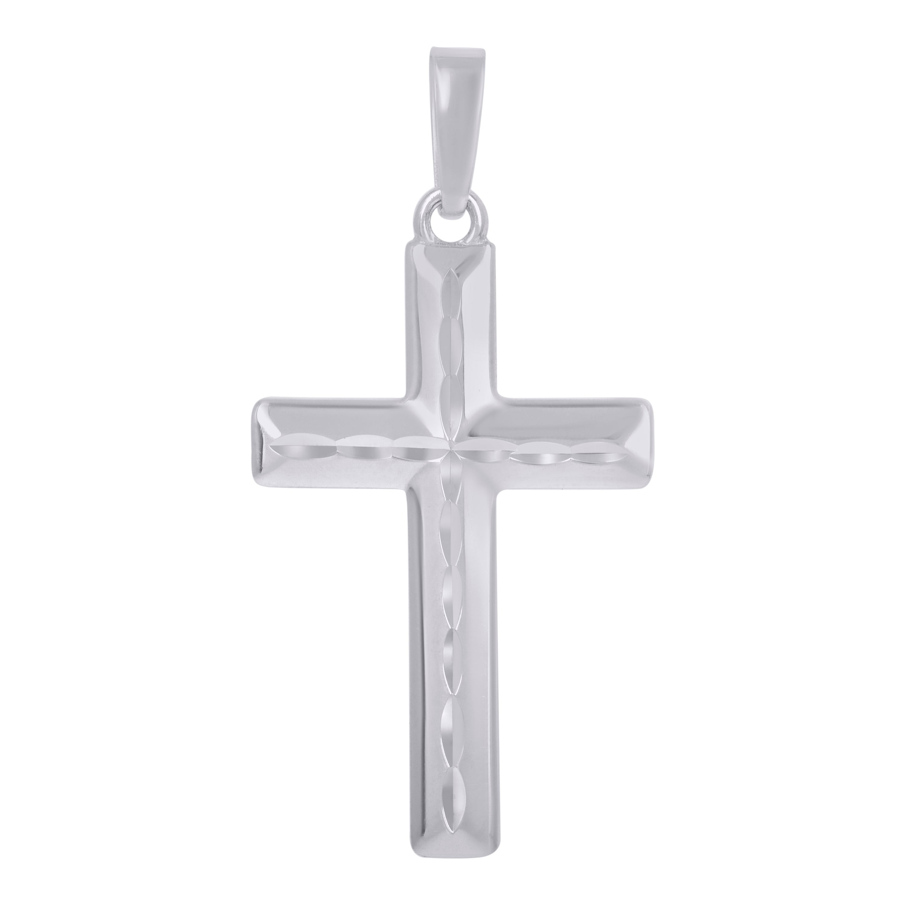 925 Sterling Silver Unisex Cross Religious Charm Pendant