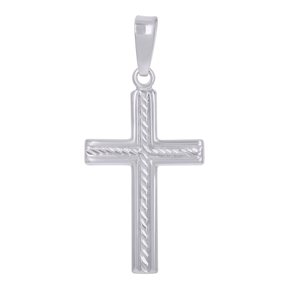 925 Sterling Silver Unisex Cross Religious Charm Pendant