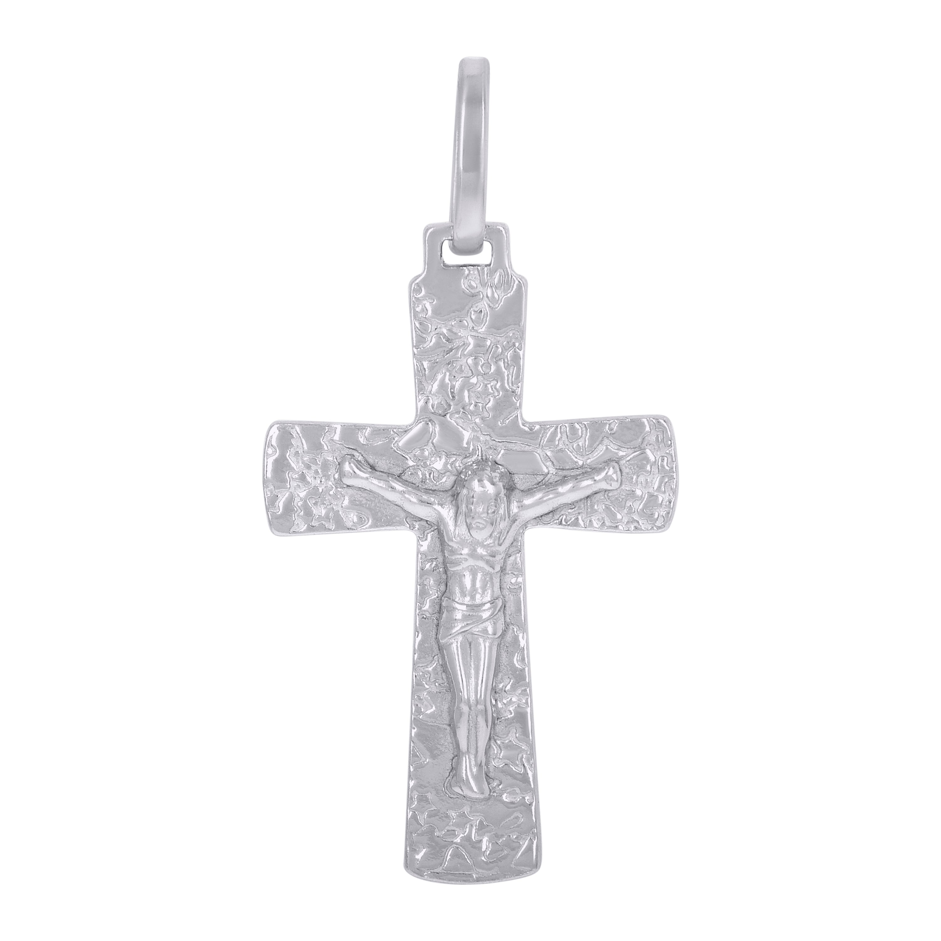 925 Sterling Silver Unisex Crucifix Cross Religious Charm Pendant