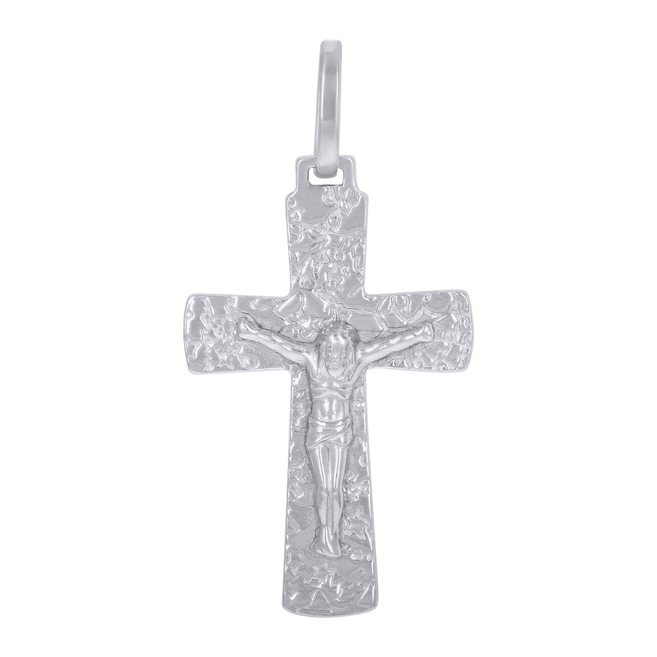 925 Sterling Silver Unisex Crucifix Cross Religious Charm Pendant