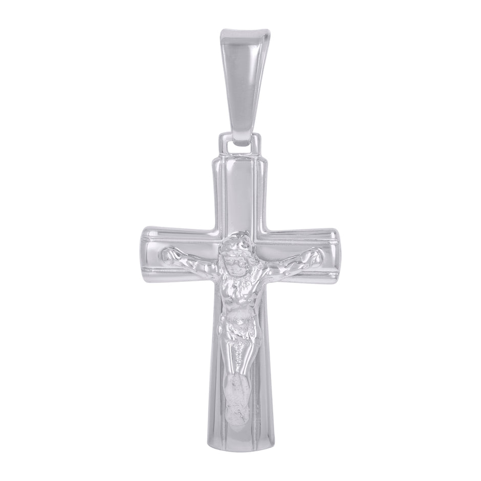 925 Sterling Silver Unisex Crucifix Cross Religious Charm Pendant
