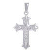 925 Sterling Silver Unisex Crucifix Cross Religious Charm Pendant