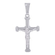 925 Sterling Silver Unisex Crucifix Cross Religious Charm Pendant