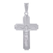 925 Sterling Silver Unisex Crucifix Cross Religious Charm Pendant