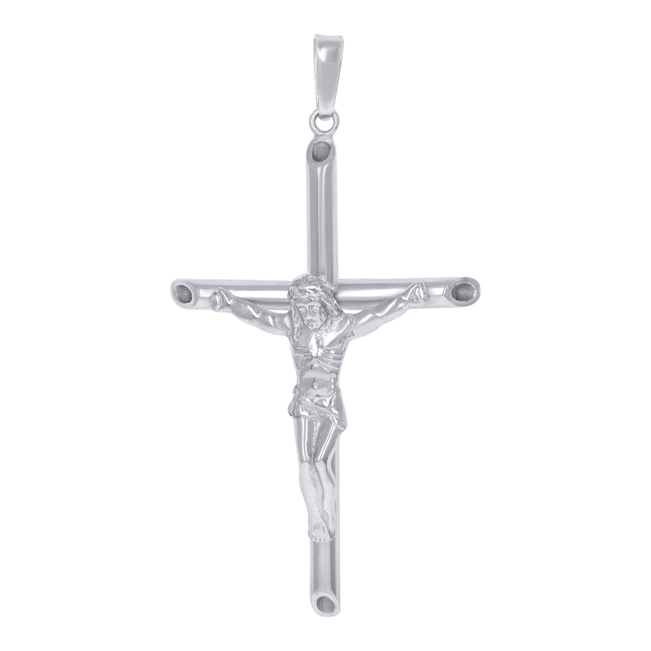 925 Sterling Silver Unisex Crucifix Cross Religious Charm Pendant