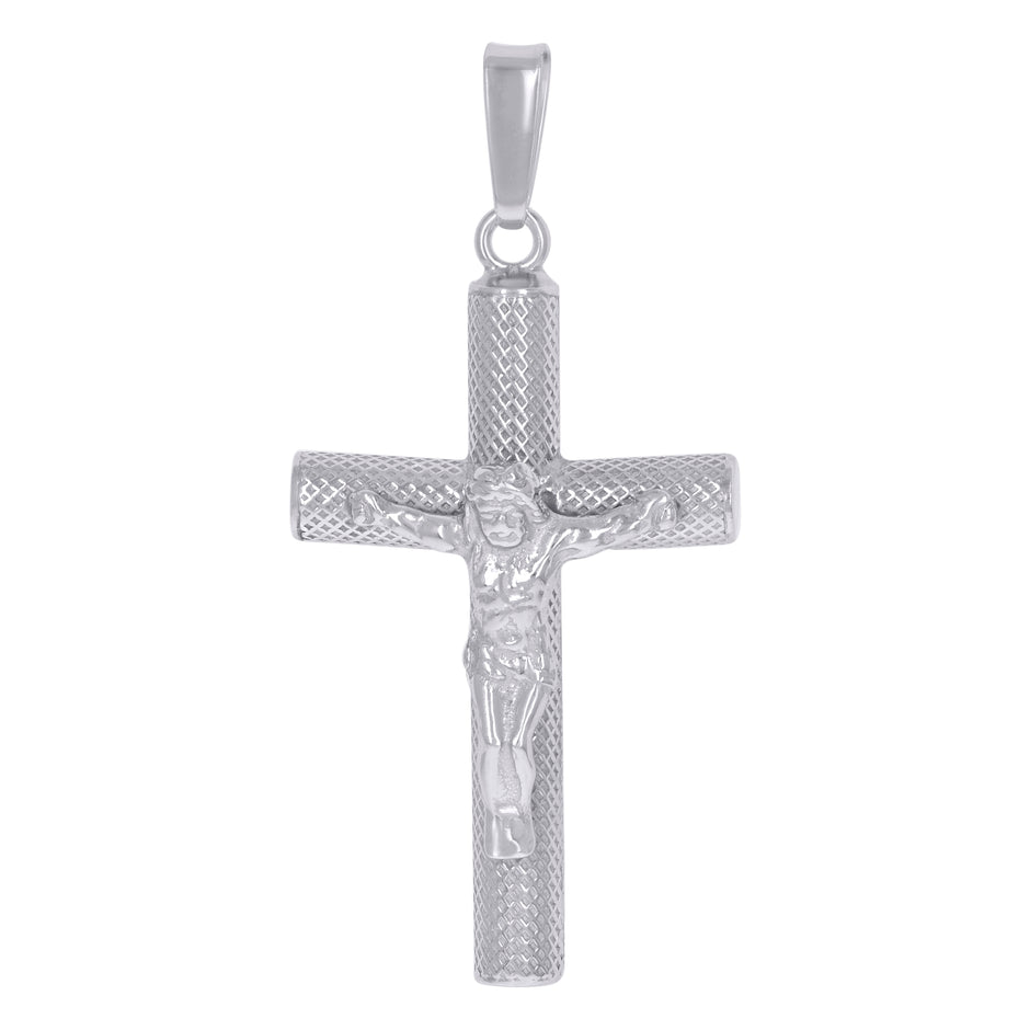925 Sterling Silver Unisex Crucifix Cross Religious Charm Pendant