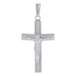 925 Sterling Silver Unisex Crucifix Cross Religious Charm Pendant