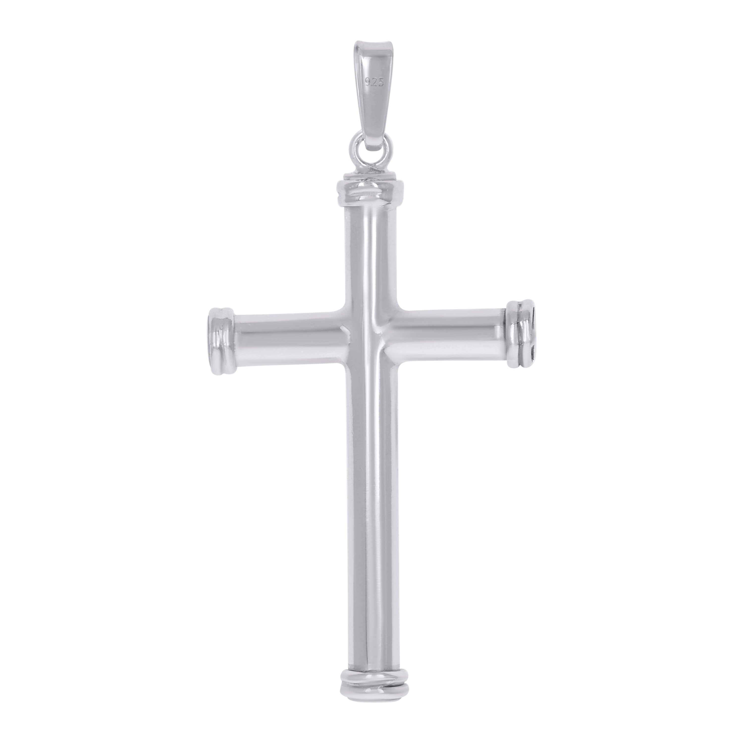 925 Sterling Silver Unisex Cross Religious Charm Pendant