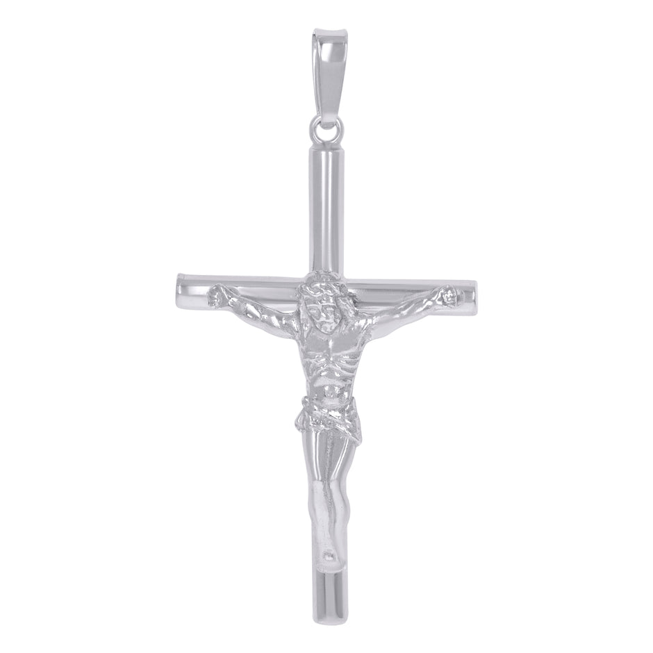 925 Sterling Silver Unisex Crucifix Cross Religious Charm Pendant