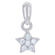 925 Sterling Silver Womens Cubic-Zirconia Star Celestial Charm Pendant