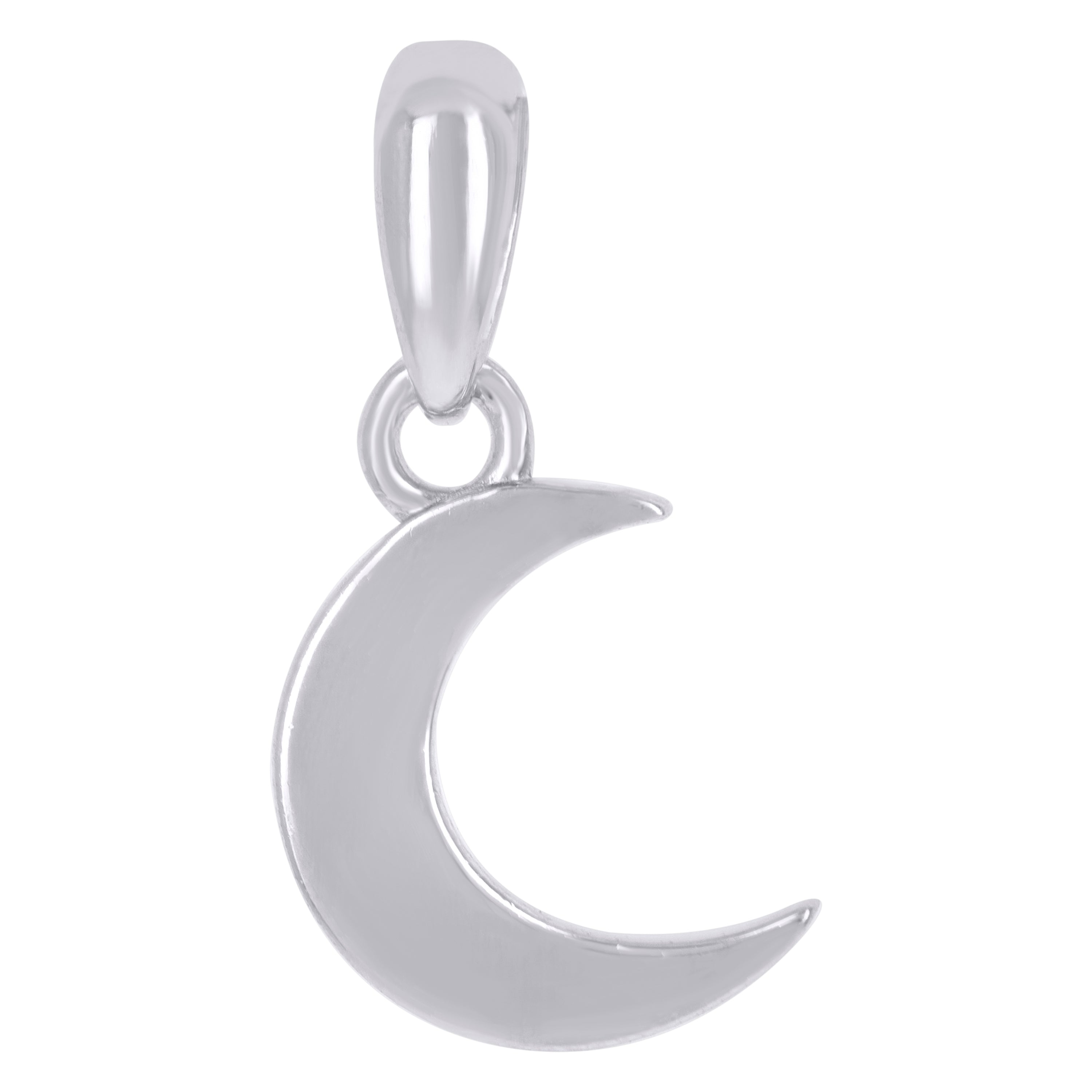 925 Sterling Silver Unisex Moon Celestial Charm Pendant