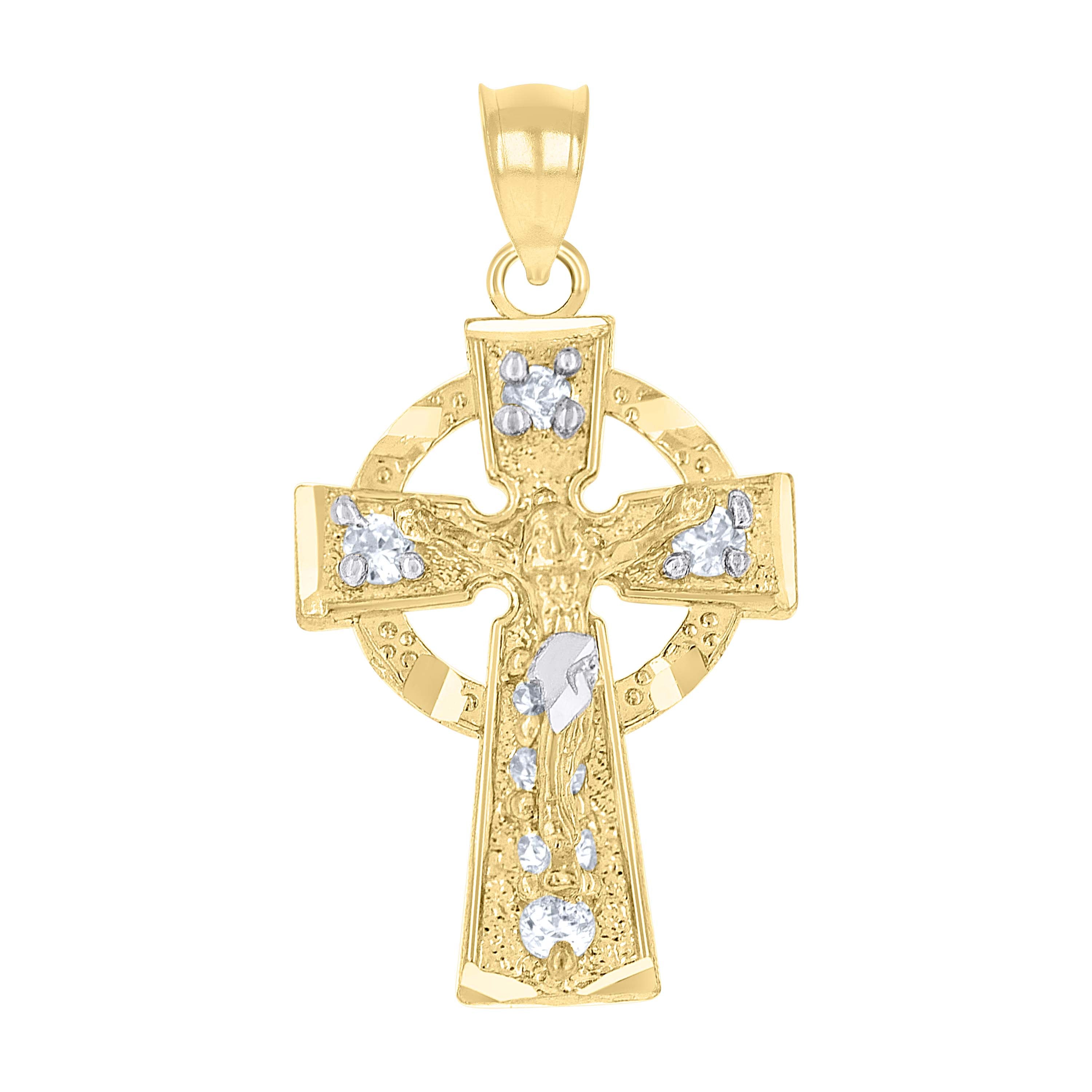 10Kt Gold Cz Pendant