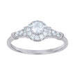 925 Sterling Silver Womens Solitaire Cubic-Zirconia Engagement Ring Size 5
