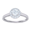 925 Sterling Silver Womens Solitaire Cubic-Zirconia Engagement Ring Size 9 - SLV-111498