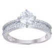 925 Sterling Silver Womens Princess-Cut Solitaire Cubic-Zirconia Engagement Ring Size 7 - SLV-111585